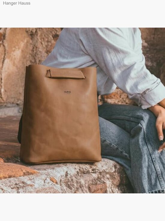 Convertible Backpack Shoulder Bag Crossbody Purse Full Grain Leather Handmade
